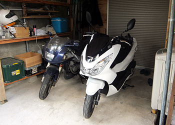 バイク・PCXの保管方法 室内保管
