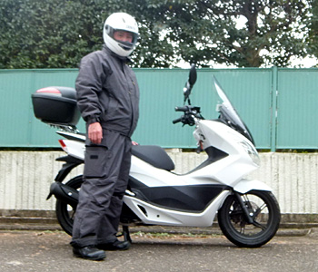PCX125 GREATRIVERタカヤ商事の作業用防寒着上下(GR-1105,1104)