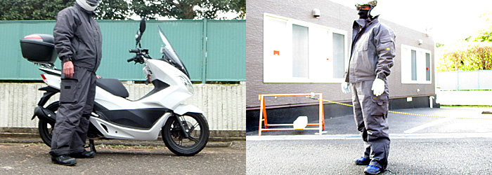 PCX125と俺 防寒着はタカヤ商事のGR1105