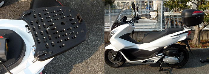 PCX125(JF56) リアボックス取り付け