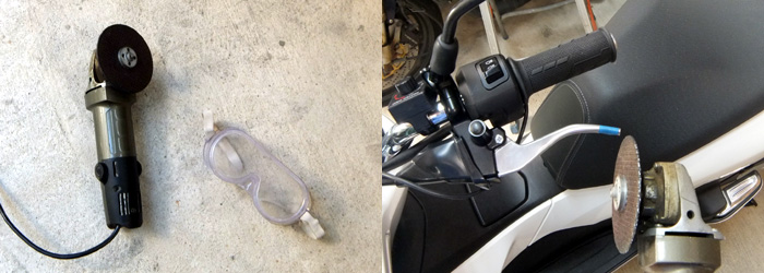 PCX125 JF56 ブレーキ切断