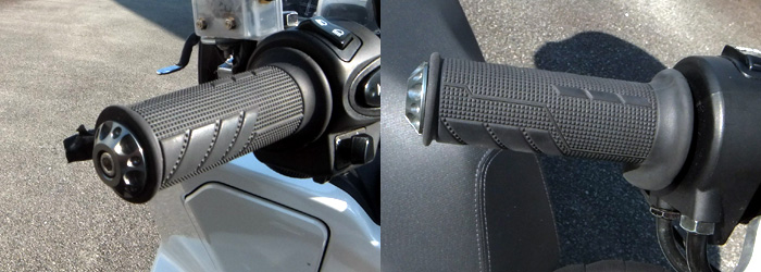 PCX125 JF56 グリップエンド取り付け
